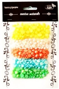 Półperełki zestaw 4-10 mm, 5 kol wiosenny, Galeria Hobby