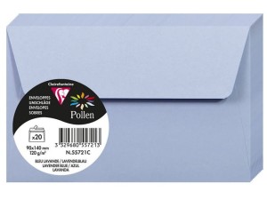Koperty 90x140 niebieski lawendowy POLLEN 55721 20szt.