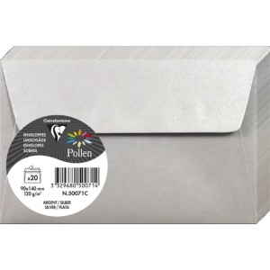 Koperty 90x140 srebrny POLLEN 50071 20szt.