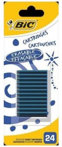 Naboje do piór niebieskie 24szt.,Bic