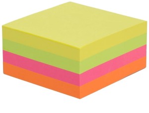 Kostka neon 75 mm x 75 mm , Tres