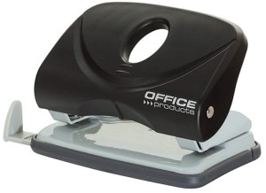 Dziurkacz dziurkuje do 20 kartek, plastik, czarny, Office Products