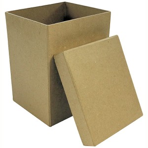 Pudełko prostokoątne 14 x 12 x 17 cm kartonowe. BT044 C, Decopatch