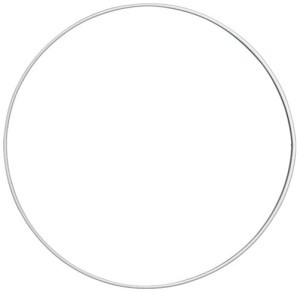 Obręcz metalowa do makramy 20 cm, Knorr Prandel