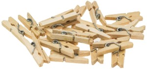 Klamerki ozdobne 2,5cm naturalne SPN25, Brewis