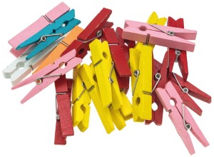 Klamerki ozdobne 4,5cm kolorowe SPK45, Brewis