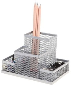 Przybornik 4A Z3318 srebrny z siatki metalowej, NET