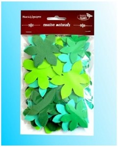 Kwiatki 35-48mm miks 60 szt tonacja zielona DM-KW105, Galeria Hobby