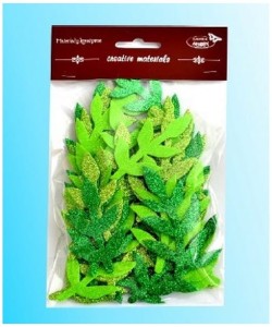 Gałązki brokatowe 7-15cm miks 36 szt tonacja zielona DM-LG03B, Galeria Hobby