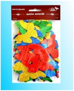 Motyle brokatowe 62-92mm miks 52 szt zestaw 4 DM-M04B, Galeria Hobby