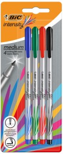 Cienkopisy Intensity Medium 0,8mm 4 kol., BiC