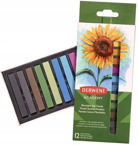 Pastele miękkie 12-kol. Academy 2302397, Derwent