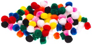 Pompony dekoracyjne standard 10mm POM33, Brewis