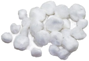 Pompony dekoracyjne Super puszyste białe POM38, Brewis