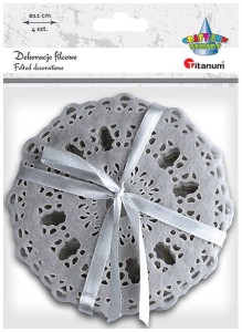 Dekoracja filcowa szara, Craft-Fun