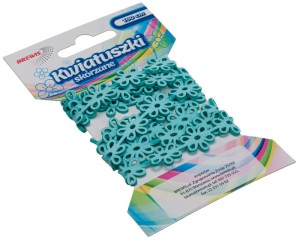 Łancuszek Kwiatki 1m KSL3 niebieski, Brewis