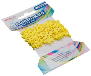 Łancuszek Kwiatki 1m KSL4 żółty, Brewis
