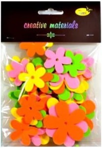 Kwiatki z pianki 36-52mm op. 56szt. Mix wiosenny, Galeria Hobby