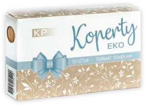 Koperty na pieniądze 150 x 85 mm kraft zest. 536 op. 50szt, Pol-Mak