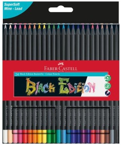 Kredki trójkątne 24-kol. Black Edition, Faber-Castell