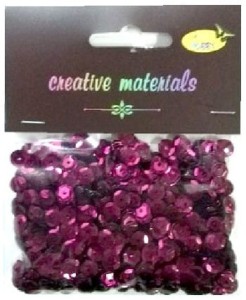 Cekiny 6mm,20g metallic bordowe, Galeria Hobby