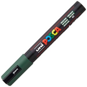 Marker pigmentowy Posca PC-5M ciemno-zielony, Uni