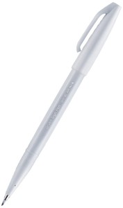 Pisak pędzelkowy do kaligrafii Brush SignPen jasno szary SES15C-N2X, Pentel