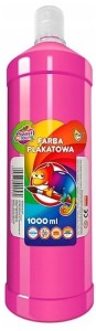 Farba plakatowa 1000 ml butla różowa, Otocki