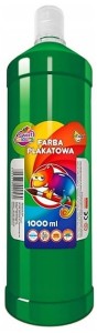 Farba plakatowa 1000 ml butla zieleń trawiasta, Otocki