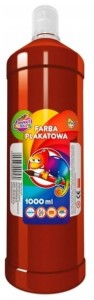 Farba plakatowa 1000 ml butla ciemno brązowa, Otocki