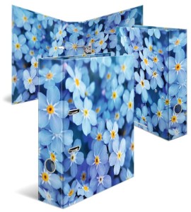Segregator A4 70mm Niebieskie kwiaty, Herma