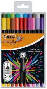 Cienkopisy Intensity Fine 0,4mm 20 kol., BiC