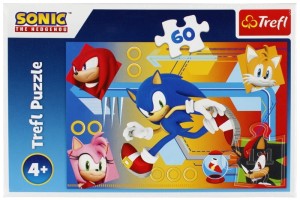 Puzzle 60-el. Sonic w akcji 17387, Trefl