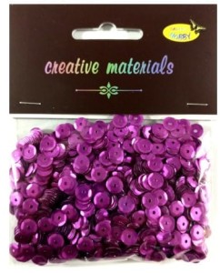 Cekiny 6mm, 20g metallic mat.pink, Galeria Hobby