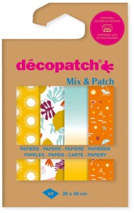Papier do decoupage 4 ark. 30 x 40 cm Mix & Patch - Healthy glow DP034C, Decopatch