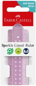 Linijka Sparkle 30 cm odporna na złamania, mix kolorów, Faber-Castell