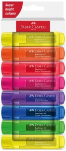 Zakreślacz 1546 8 kolorów neonowych, Faber-Castell