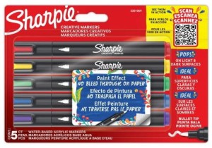 Markery akrylowe 5szt, Sharpie