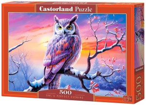 Puzzle 500-el.Owl"s Perfect Evening B-54022, Castorland