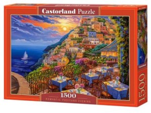 Puzzle 1500-el.Romantic Positano Evening  C-152209-2, Castor