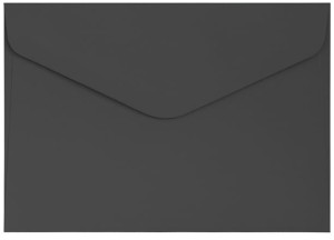 Koperta C6 Gładki czarny K 120g/m2, op. 10szt., Galeria Papieru