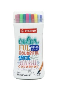 Cienkopisy Point 88 30-kol. w etui A8830, Stabilo