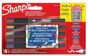 Markery akrylowe 5szt brush, Sharpie