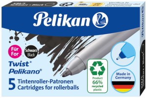 Naboje do pióra kulkowego czarne Griffix, Pelikan