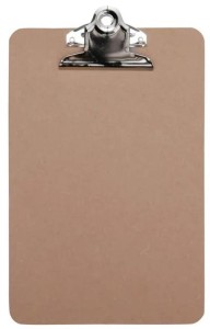 Deska z klipsem A5 drewniana classic, Maul