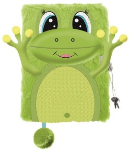 Pamiętnik z kłódką 3D włochacz A5 96k My Little Friend Happy Frog, St.Majewski