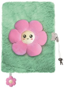 Pamiętnik z kłódką 3D włochacz A5 96k My Little Friend Pink Flower, St.Majewski