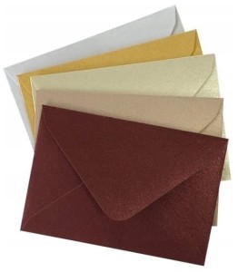 Koperty kolorowe mini 110x76 perłowe 100szt, Pol-Mak