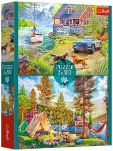 Puzzle 2x500-el. Summertime relax 37497, Trefl