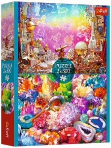 Puzzle 2x500-el. Cosmos and crystals 37499, Trefl